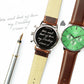 Men's Envy Green Motivator with Walnut Strap - Contactless Payment