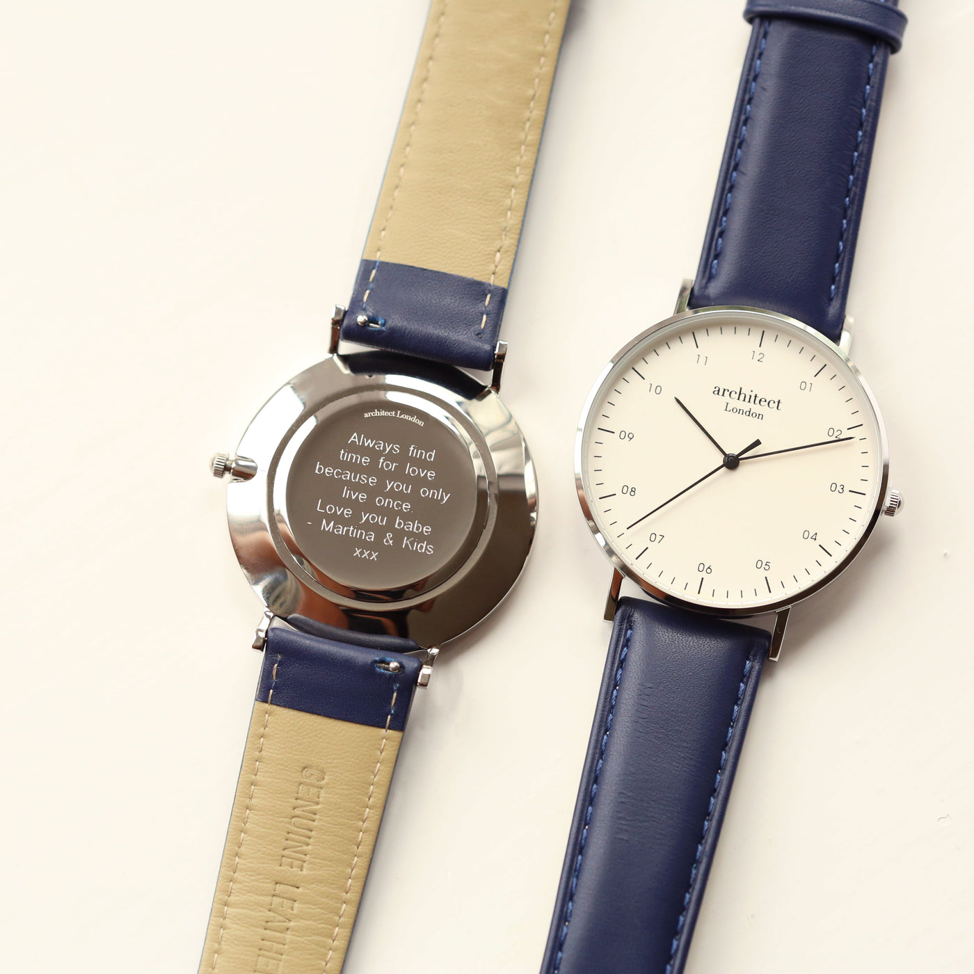 Men's Architect Zephyr Watch with Admiral Blue Leather Strap