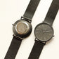 Men's Black Architect Wristwatch with Pitch Black Mesh Strap