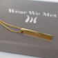 Vertical Bar Necklace - Silver, Gold, Rose Gold