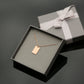 Rectangle Pendant Dazzle Necklace - Silver, Gold or Rose Gold