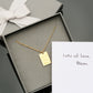 Rectangle Pendant Dazzle Necklace - Silver, Gold or Rose Gold