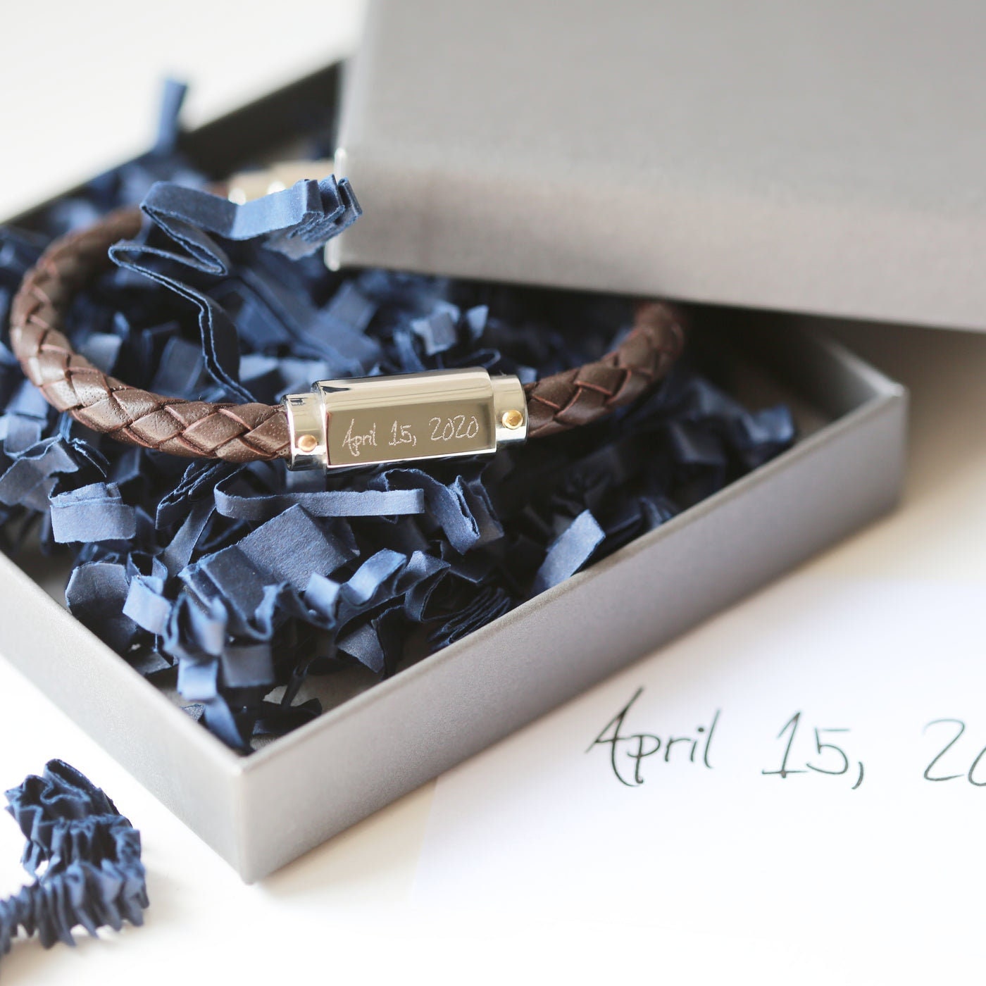 Men's Twisted Genuine Leather Bracelet