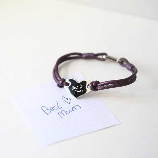 Hearts Forever Leather Bracelet