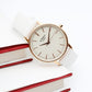 Women's Architēct Blanc Watch with White Leather Strap