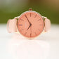 Women's Architēct Coral Watch with Light Pink Leather Strap