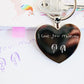 Hearts Forever Keyring With Handwriting Engraving